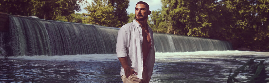 STOUT BRAND CAMPAIGNS | Man standing in river